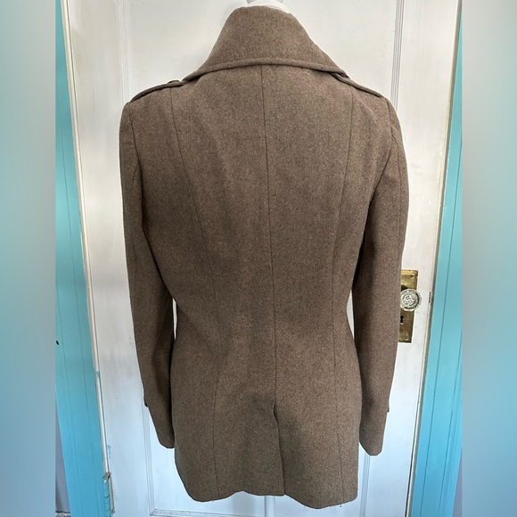 New York & Company brown wool peacoat, size small, smoke free home - Picture 2 of 4